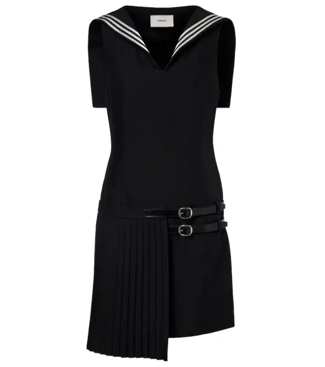 Coperni Belted pleated minidress