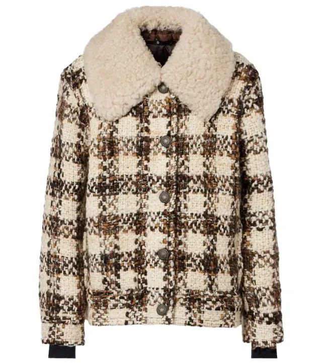 Camlez shearling-trimmed wool down jacket