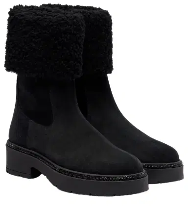 René Caovilla Embellished suede Chelsea boots | Thumbnail 1 René Caovilla Embellished suede Chelsea boots | Thumbnail 1