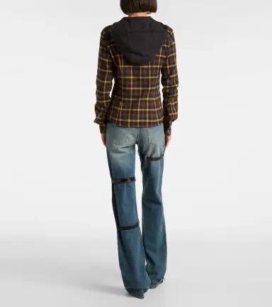 Coperni Hooded checked cotton shirt | Thumbnail 2 Coperni Hooded checked cotton shirt | Thumbnail 2