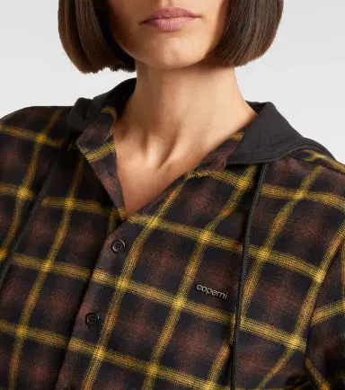 Coperni Hooded checked cotton shirt | Thumbnail 4 Coperni Hooded checked cotton shirt | Thumbnail 4