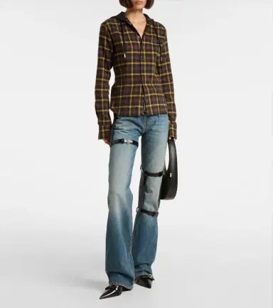 Coperni Hooded checked cotton shirt | Thumbnail 6 Coperni Hooded checked cotton shirt | Thumbnail 6