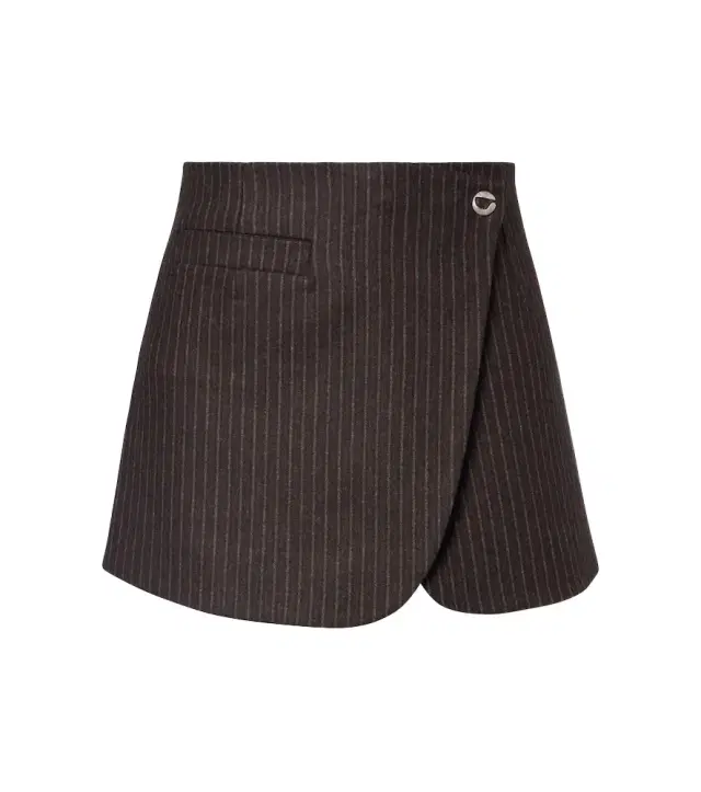 Coperni Pinstripe wrap skirt