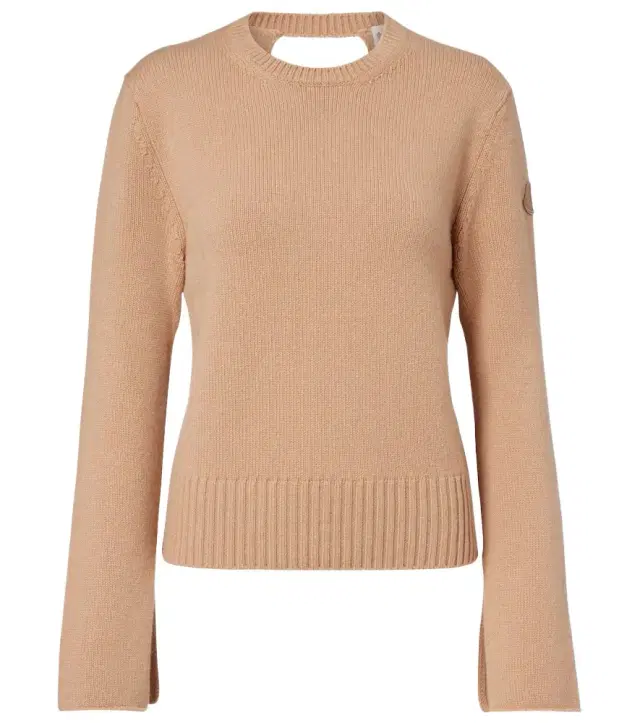 Cutout wool and cashmere sweater
