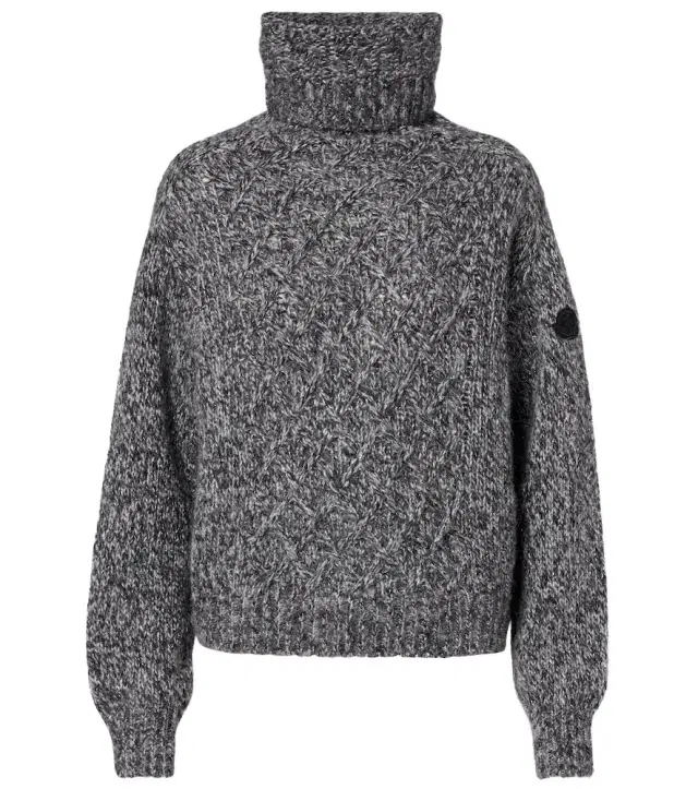 Alpaca-blend turtleneck sweater