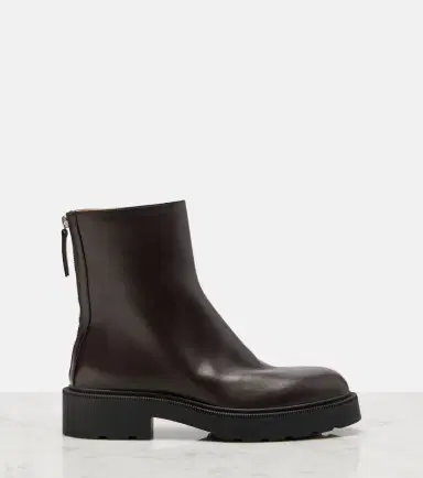 The Row Nobilis Fast leather ankle boots | Thumbnail 4 The Row Nobilis Fast leather ankle boots | Thumbnail 4