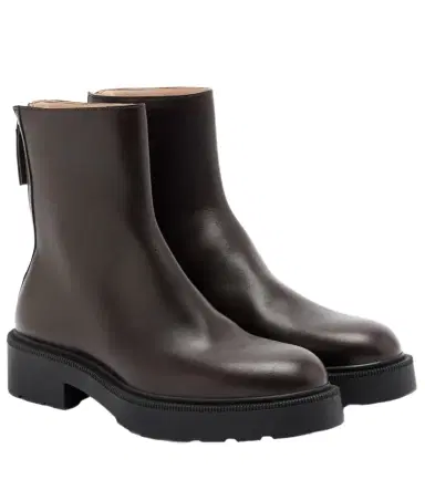 The Row Nobilis Fast leather ankle boots | Thumbnail 1 The Row Nobilis Fast leather ankle boots | Thumbnail 1
