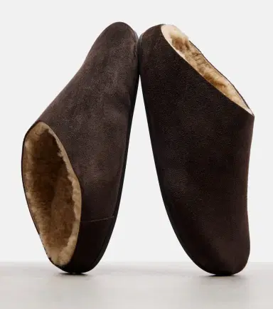 The Row Hudson shearling-lined suede mules | Thumbnail 2 The Row Hudson shearling-lined suede mules | Thumbnail 2