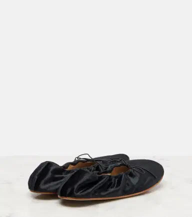 The Row Round velvet ballet flats | Thumbnail 2 The Row Round velvet ballet flats | Thumbnail 2