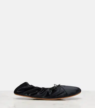 The Row Round velvet ballet flats | Thumbnail 3 The Row Round velvet ballet flats | Thumbnail 3