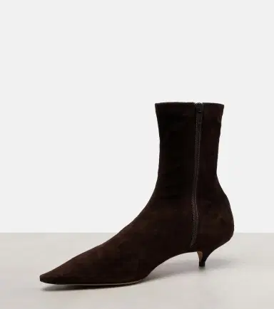 The Row Liisa 40 suede ankle boots | Thumbnail 3 The Row Liisa 40 suede ankle boots | Thumbnail 3