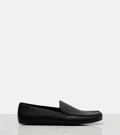 The Row Leo leather slip-on shoes | Thumbnail 3