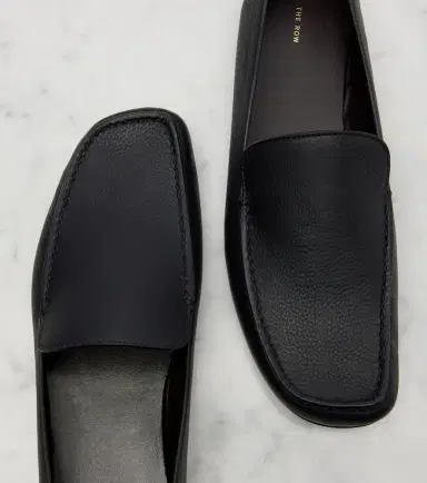 The Row Leo leather slip-on shoes | Thumbnail 4