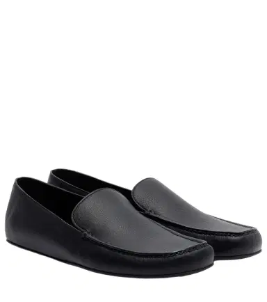 The Row Leo leather slip-on shoes | Thumbnail 1