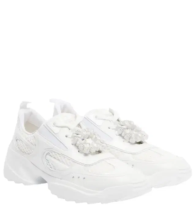 Roger Vivier Viv' On The Run leather-trimmed sneakers