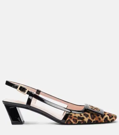 Roger Vivier Belle Vivier 45 calf hair slingback pumps | Thumbnail 4 Roger Vivier Belle Vivier 45 calf hair slingback pumps | Thumbnail 4