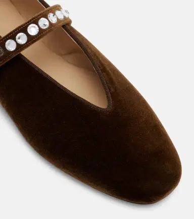 Le Monde Beryl Le Monde Béryl Stella velvet ballet flats | Thumbnail 2 Le Monde Beryl Le Monde Béryl Stella velvet ballet flats | Thumbnail 2