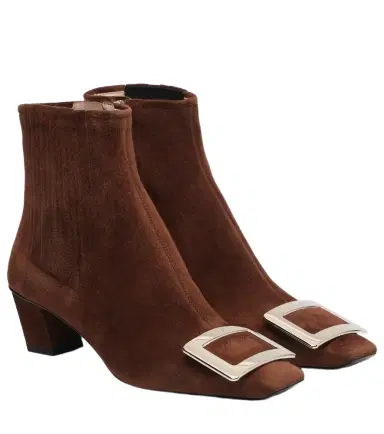 Roger Vivier Belle Vivier 45 suede ankle boots | Thumbnail 1 Roger Vivier Belle Vivier 45 suede ankle boots | Thumbnail 1