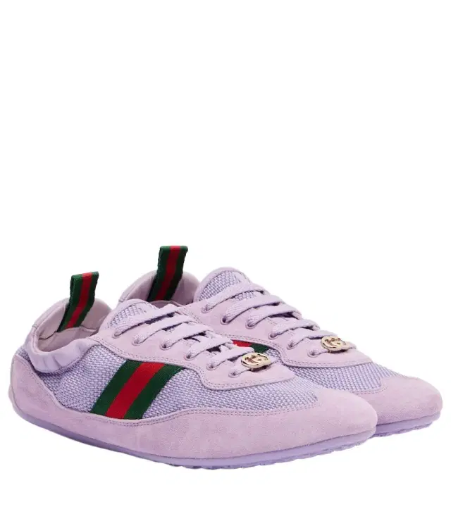 Shift suede-trimmed sneakers