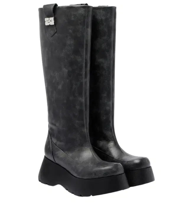 Ganni Kat platform knee-high boots