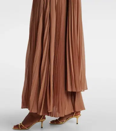 Zimmermann Memento plissé caped maxi dress | Thumbnail 3 Zimmermann Memento plissé caped maxi dress | Thumbnail 3