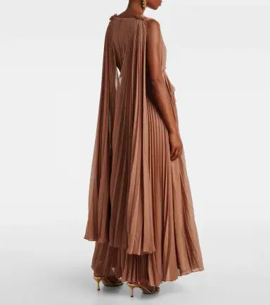 Zimmermann Memento plissé caped maxi dress | Thumbnail 5 Zimmermann Memento plissé caped maxi dress | Thumbnail 5