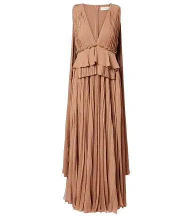 Zimmermann Memento plissé caped maxi dress | Thumbnail 1 Zimmermann Memento plissé caped maxi dress | Thumbnail 1