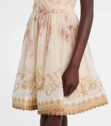 Zimmermann Hypnotic floral linen and silk minidress | Thumbnail 3 Zimmermann Hypnotic floral linen and silk minidress | Thumbnail 3
