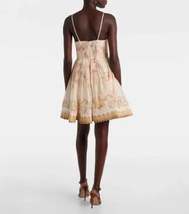 Zimmermann Hypnotic floral linen and silk minidress | Thumbnail 4 Zimmermann Hypnotic floral linen and silk minidress | Thumbnail 4