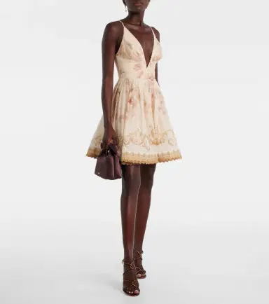 Zimmermann Hypnotic floral linen and silk minidress | Thumbnail 5 Zimmermann Hypnotic floral linen and silk minidress | Thumbnail 5