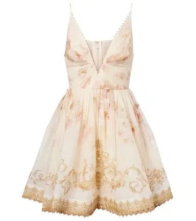 Zimmermann Hypnotic floral linen and silk minidress | Thumbnail 1 Zimmermann Hypnotic floral linen and silk minidress | Thumbnail 1