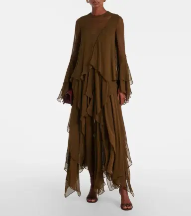 Zimmermann Draped silk organza gown | Thumbnail 3