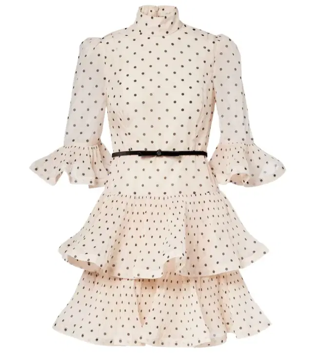 Zimmermann Polka-dot ruffled minidress