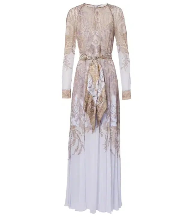 Hypnotic belted paisley maxi dress