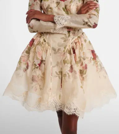 Zimmermann Hypnotic floral linen and silk minidress | Thumbnail 4 Zimmermann Hypnotic floral linen and silk minidress | Thumbnail 4