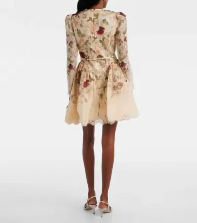 Zimmermann Hypnotic floral linen and silk minidress | Thumbnail 5 Zimmermann Hypnotic floral linen and silk minidress | Thumbnail 5