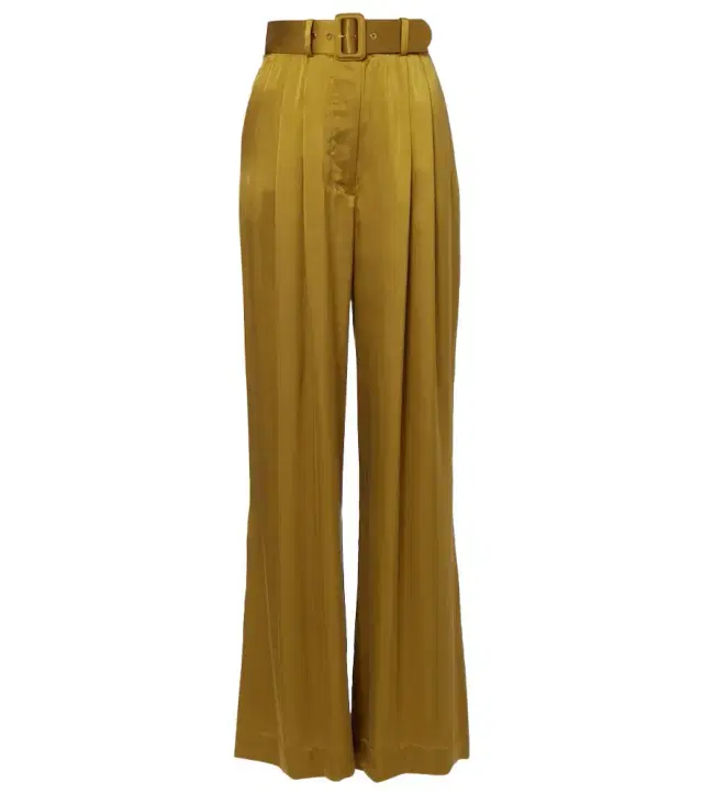 Zimmermann Silk satin wide-leg pants