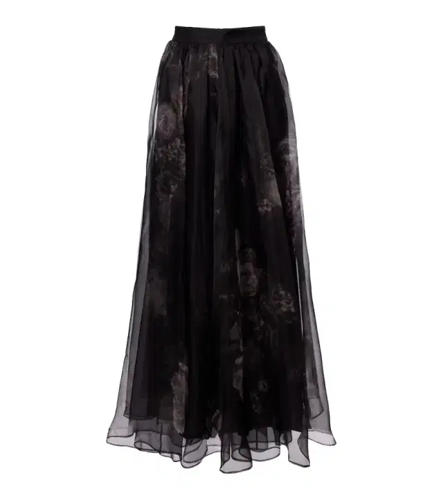 Zimmermann Hypnotic floral silk organza maxi skirt