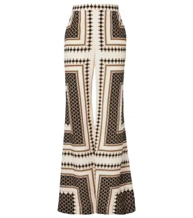 Zimmermann Printed wide-leg pants