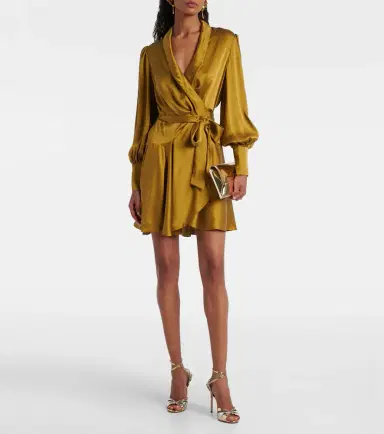 Zimmermann Silk satin wrap dress | Thumbnail 2