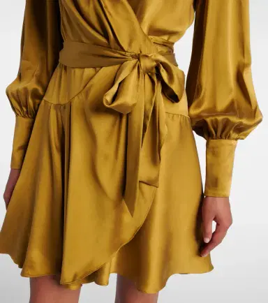 Zimmermann Silk satin wrap dress | Thumbnail 5