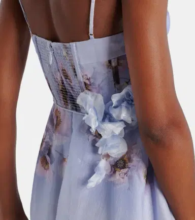 Zimmermann Hypnotic floral linen and silk bustier dress | Thumbnail 5 Zimmermann Hypnotic floral linen and silk bustier dress | Thumbnail 5