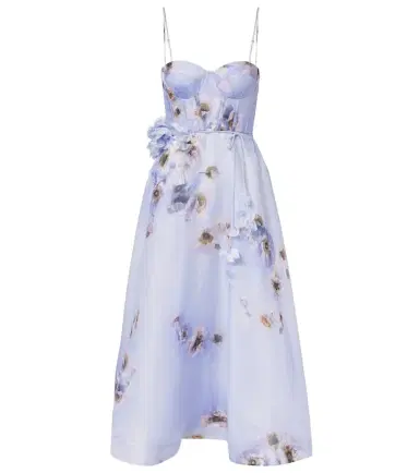 Zimmermann Hypnotic floral linen and silk bustier dress | Thumbnail 1 Zimmermann Hypnotic floral linen and silk bustier dress | Thumbnail 1