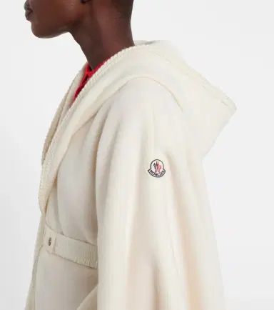 Moncler Belted fringed virgin wool cape | Thumbnail 3 Moncler Belted fringed virgin wool cape | Thumbnail 3
