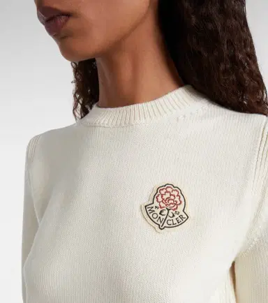 Moncler ogo virgin wool sweater | Thumbnail 5