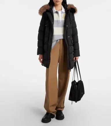 Moncler Aphroti shearling-trimmed hooded down coat | Thumbnail 6 Moncler Aphroti shearling-trimmed hooded down coat | Thumbnail 6