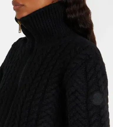 Moncler Cable-knit wool-blend cardigan | Thumbnail 2