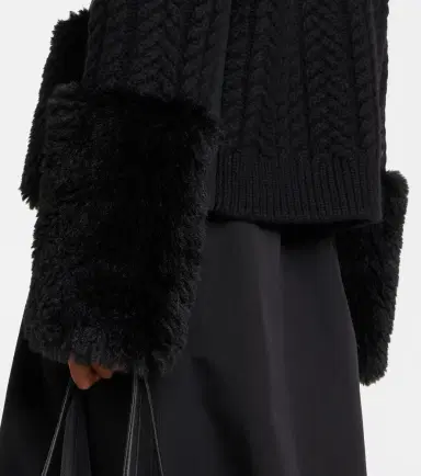 Moncler Cable-knit wool-blend cardigan | Thumbnail 4
