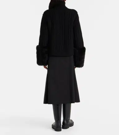 Moncler Cable-knit wool-blend cardigan | Thumbnail 5
