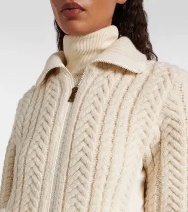 Moncler Cable-knit wool-blend cardigan | Thumbnail 6 Moncler Cable-knit wool-blend cardigan | Thumbnail 6
